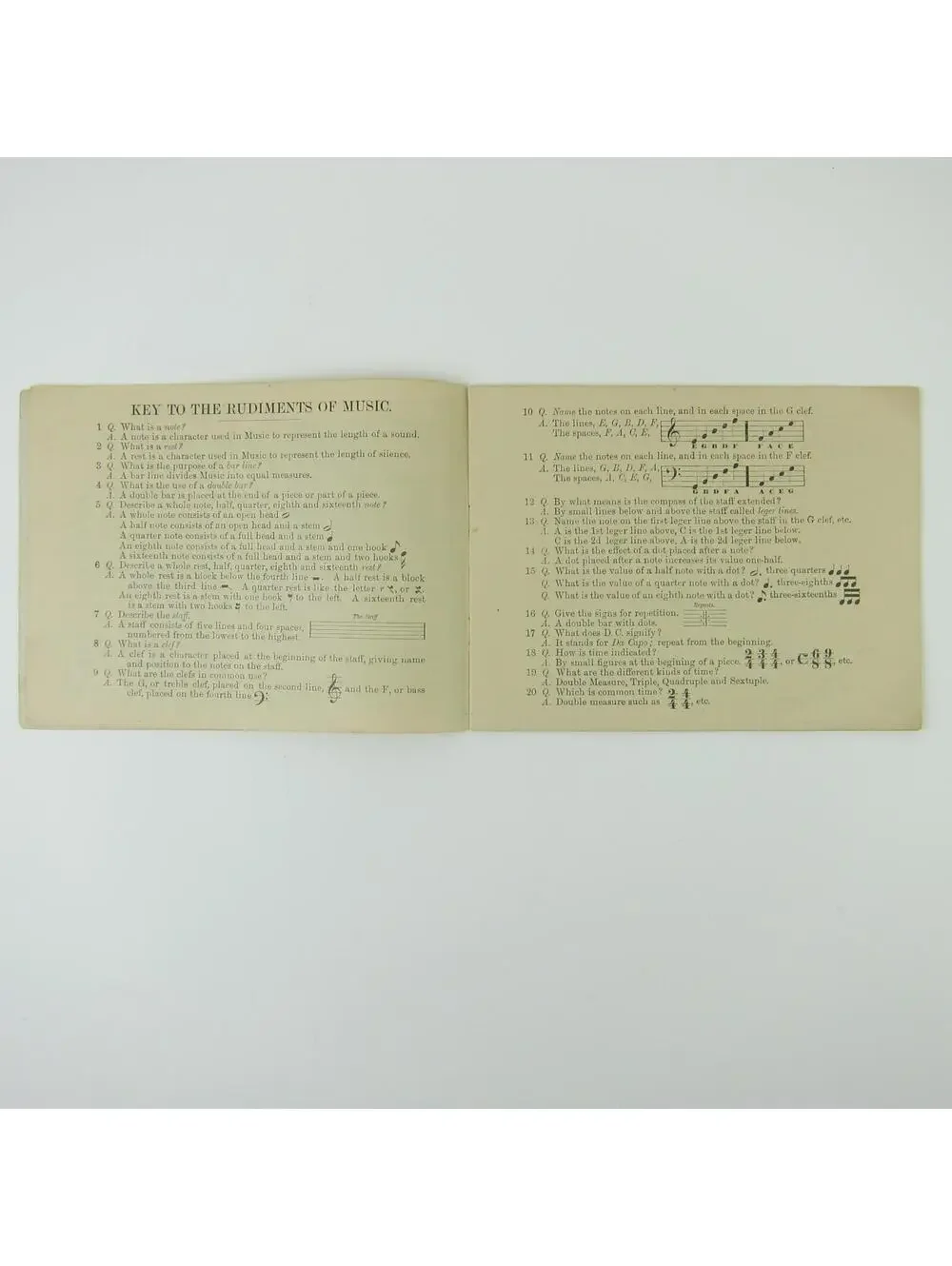 Schoenhut Toy Piano Music Instructor Booklet & Toy Catalog Antique c 1910